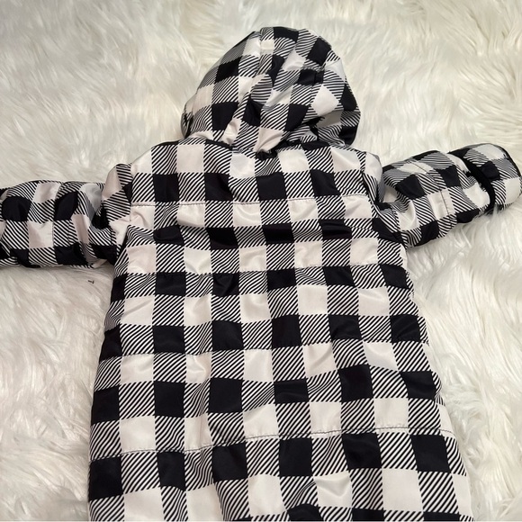 Wonder Nation Check Pram Black White - Picture 11 of 15